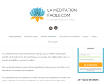 Tablet Screenshot of la-meditation-facile.com
